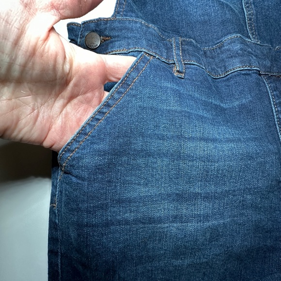 Refuge Bib Overalls Adjustable Bibs Women’s Size 10 Denim - Picture 7 of 11